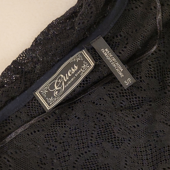Guess black laced backed top - Picture 3 of 3